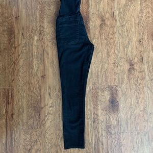 Black Skinny Maternity Jeans - over the bell